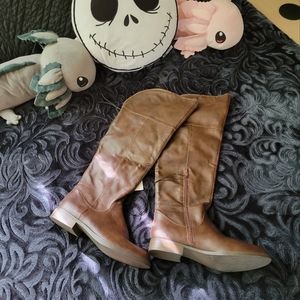 Mossimo Brown Faux Leather Boots